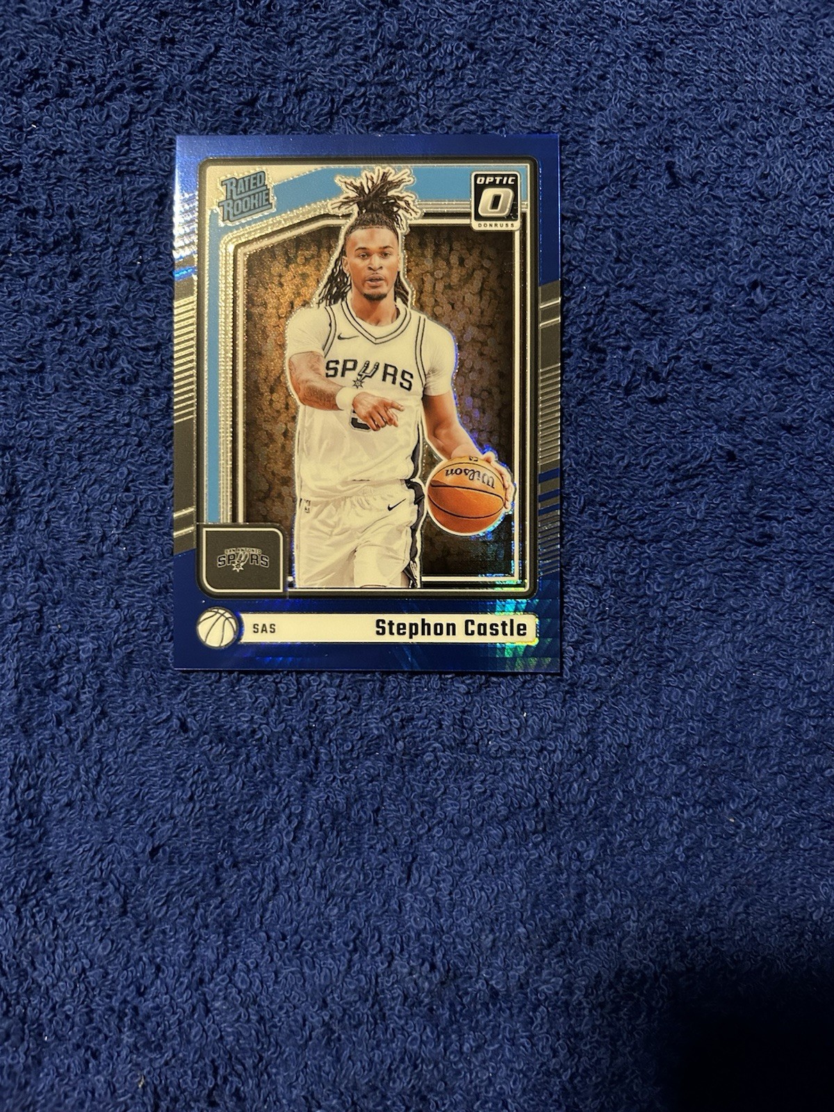 2024-25 Panini Donruss Optic Stephon Castle RC #254 Hyper Blue Prizm /175