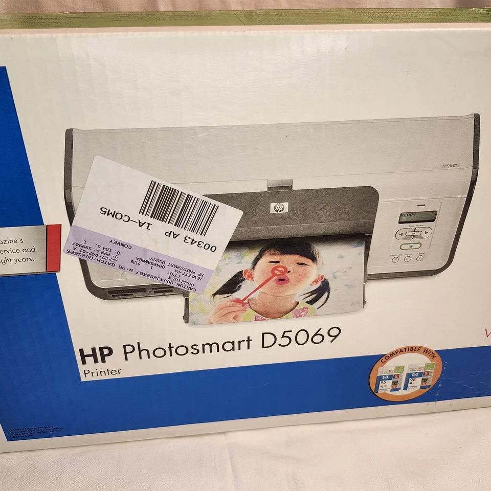 HP Photosmart D5069 Digital Photo Inkjet Printer New In Box "Read Description"  - Image 2 of 4