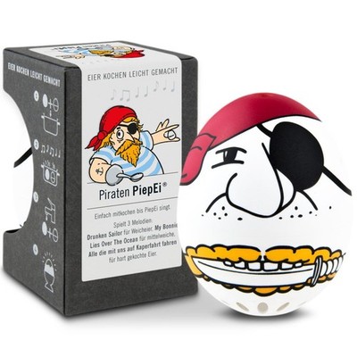 Brainstream PiepEi, PIRATEN A004690, 100% Made in Germany, Eieruhr, 3 Melodien