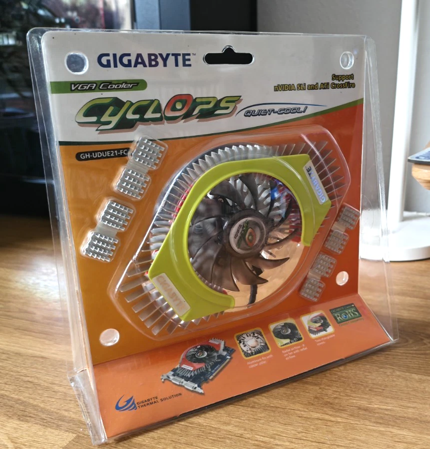 GIGABYTE Cyclops VGA Cooler Geforce Radeon GH-UDUE21-FC - Image 4 of 4