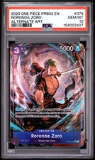 2025 ALTERNATE ART 076 RORONOA ZORO PSA 10