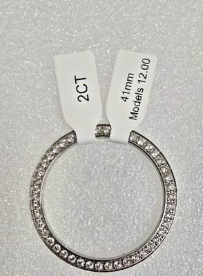 2CT Diamond Bezel For Rolex  41MM Date Just 126300, 126334.