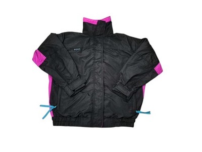 Vintage Columbia Bugaboo Jacket Ladies Small Black/Purple Ski Outdoor 90s 