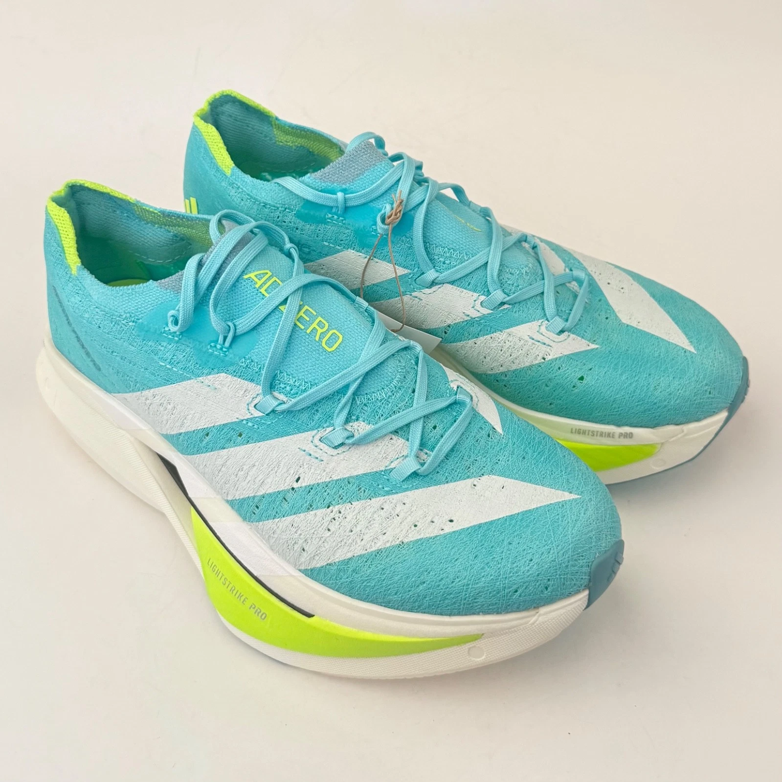 Adidas Adizero Prime X3 Strung Running Shoes Flash Aqua Men’s JR2598
Opens in a new window or tab