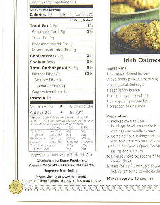 McCann's Irish Oatmeal Quick Cooking,  16 Ounce