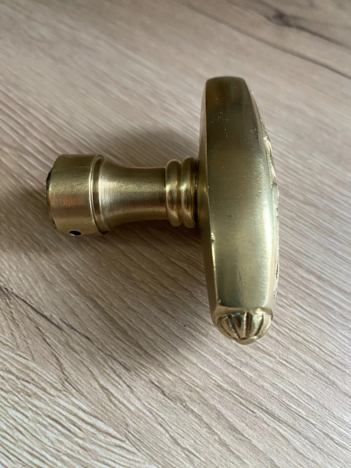 Ancienne poignée de crémone de fenetre en bronze,chateau - Photo 3/4