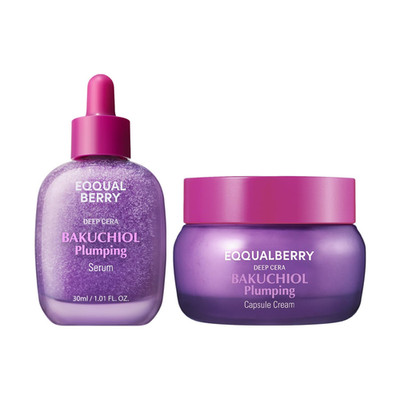 Bakuchiol Duo Serum & Capsule Cream Set For Firming Smoothing & Hydrating Gentle