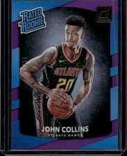 2017-18 Donruss #182 John Collins Holo Purple Laser #/15