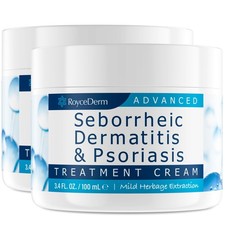 Roycederm Seborrheic Dermatitis Cream, Scalp Relief 100 g (Pack of 2), White 