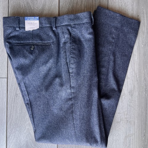 Marks and spencer M&S Mens Tailored Fit Wool Rich Tweed FLANNEL Trousers blue - Picture 10 of 10