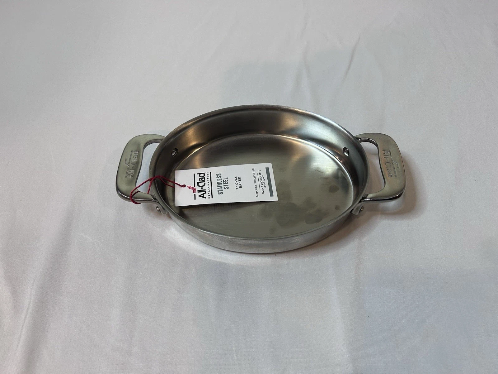 ALL-CLAD Stainless Steel 7" Oval Baker, Oven And Broiler Safe Up To 600F, NWT!