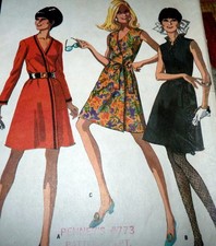  LOVELY VTG 1960s WRAP DRESS McCALLS Sewing Pattern 16/38
