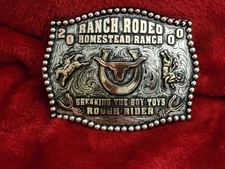 All Around Roughstock~Rodeo Champion Trophy Buckle☆Vintage☆2000☆Rare☆610