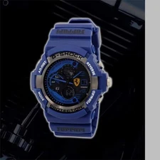 G-Shock AA Ferrari Blue Code Digital Sport Smart Mens Wear Digital Wrist Watch