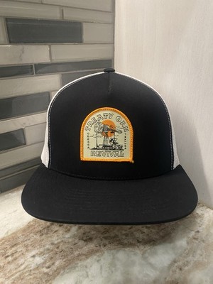 Treaty Oak Revival Hat Odessa Trucker Cap Black White Yupoong Snapback Like New