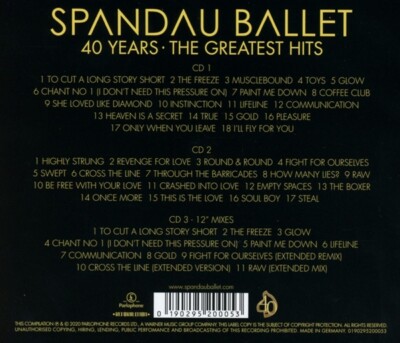 SPANDAU BALLET - 40 YEARS-THE GREATEST HITS  3 CD NEU