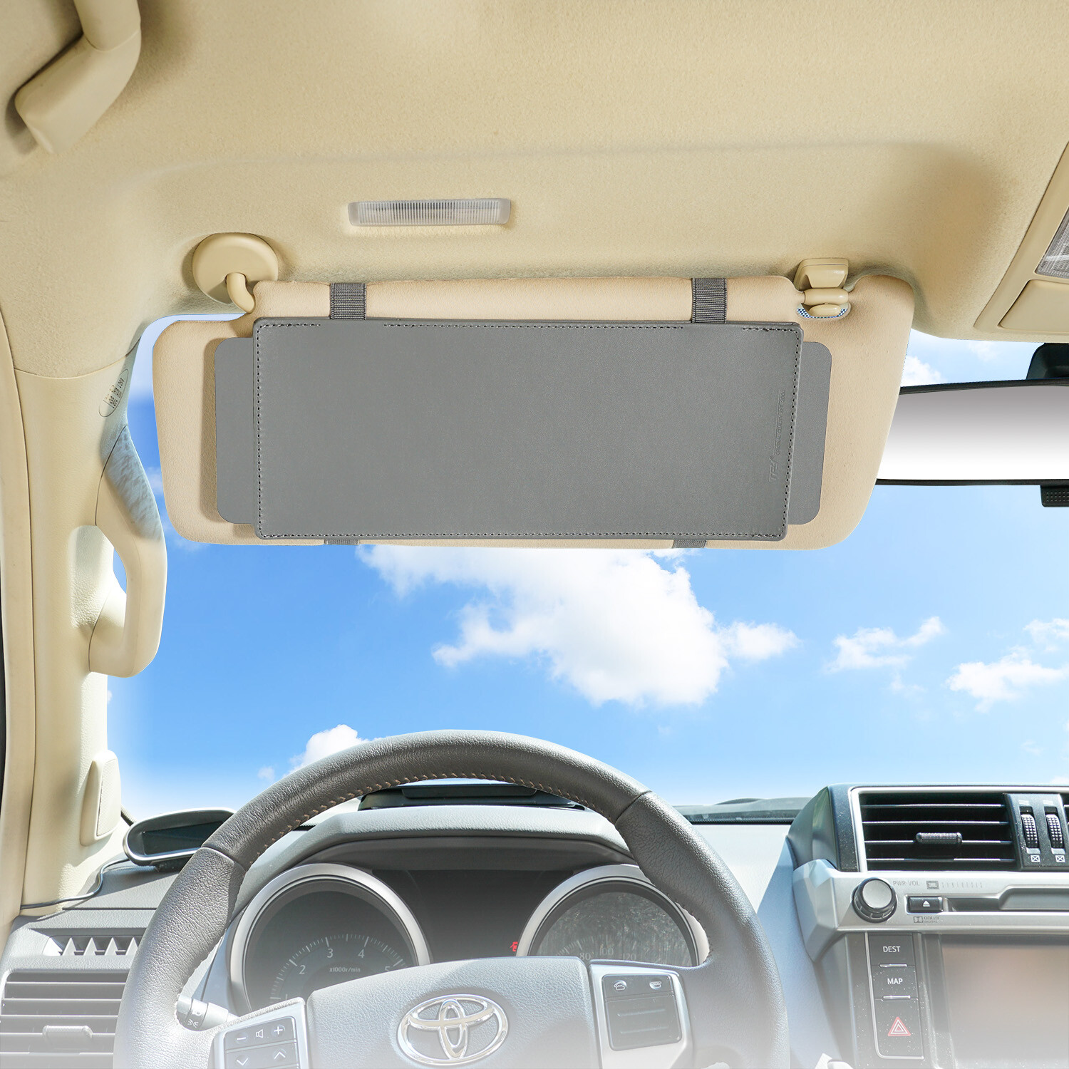 Car Sun Visor Extender TFY AntiGlare Window Sunshade and UV Rays