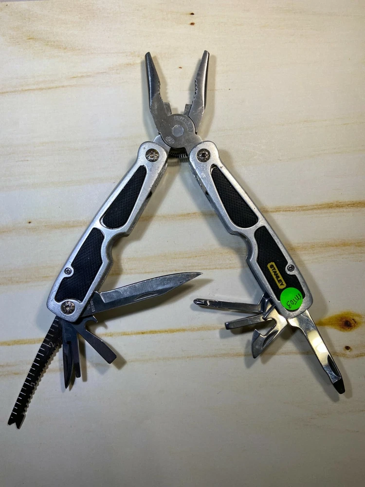 Stanley 14-in-1 Multi-Tool with Rubber Grips for Camping Hiking Biking  