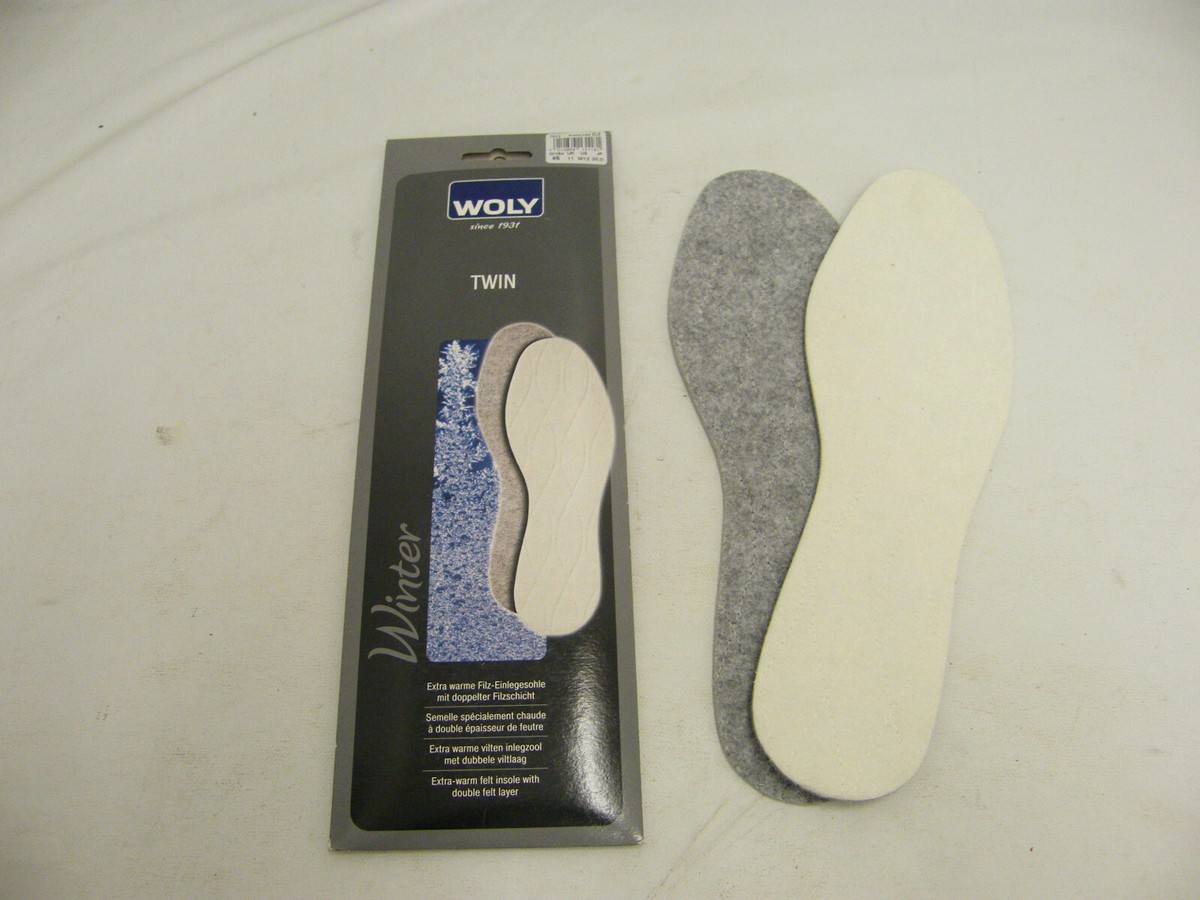 WOLY 45 UK 11 TWIN EXTRA WARME EINLEGESOHLE MIT DOPPELTER