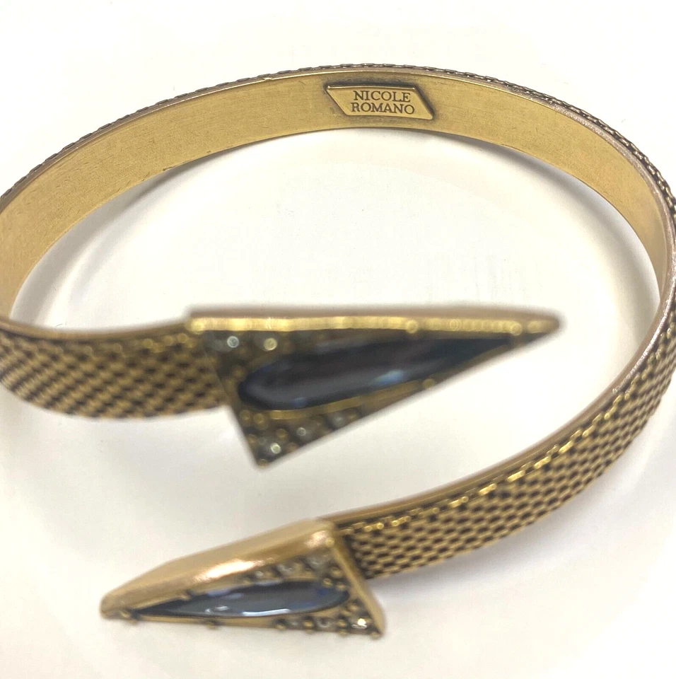 HSN Nicole Romano "Elms" Triangular Arrow Cuff Bracelet Foto 3 de 4