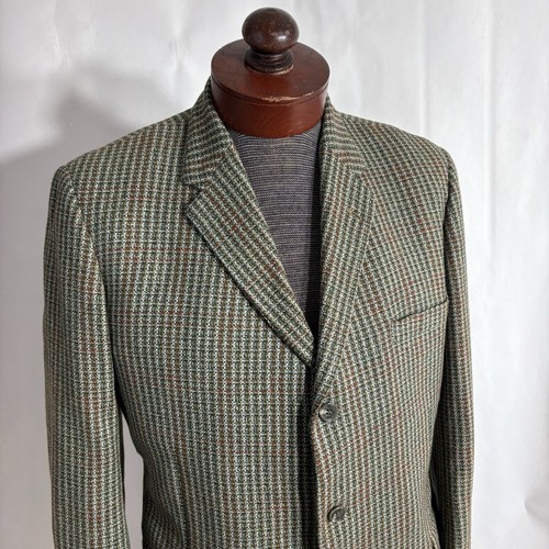 Dunn & Co Wool Blazer Mens Forest Green Suit Jacket Blazer 40R Vintage