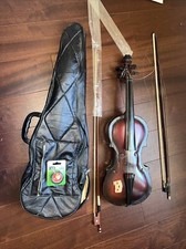Violin  2 Bow Bows Balm Needs To Be Repaired Probably New Strings Broken Bridge