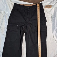 NWT DULUTH CANVAS FIRE HOSE WORK PANT 92204 BLACK 32x34
