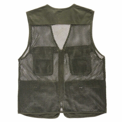 Gilet Utilitaire Sans Manches Homme En Maille - Taille M - Multi-poches - Pour Pêche, Randonnée