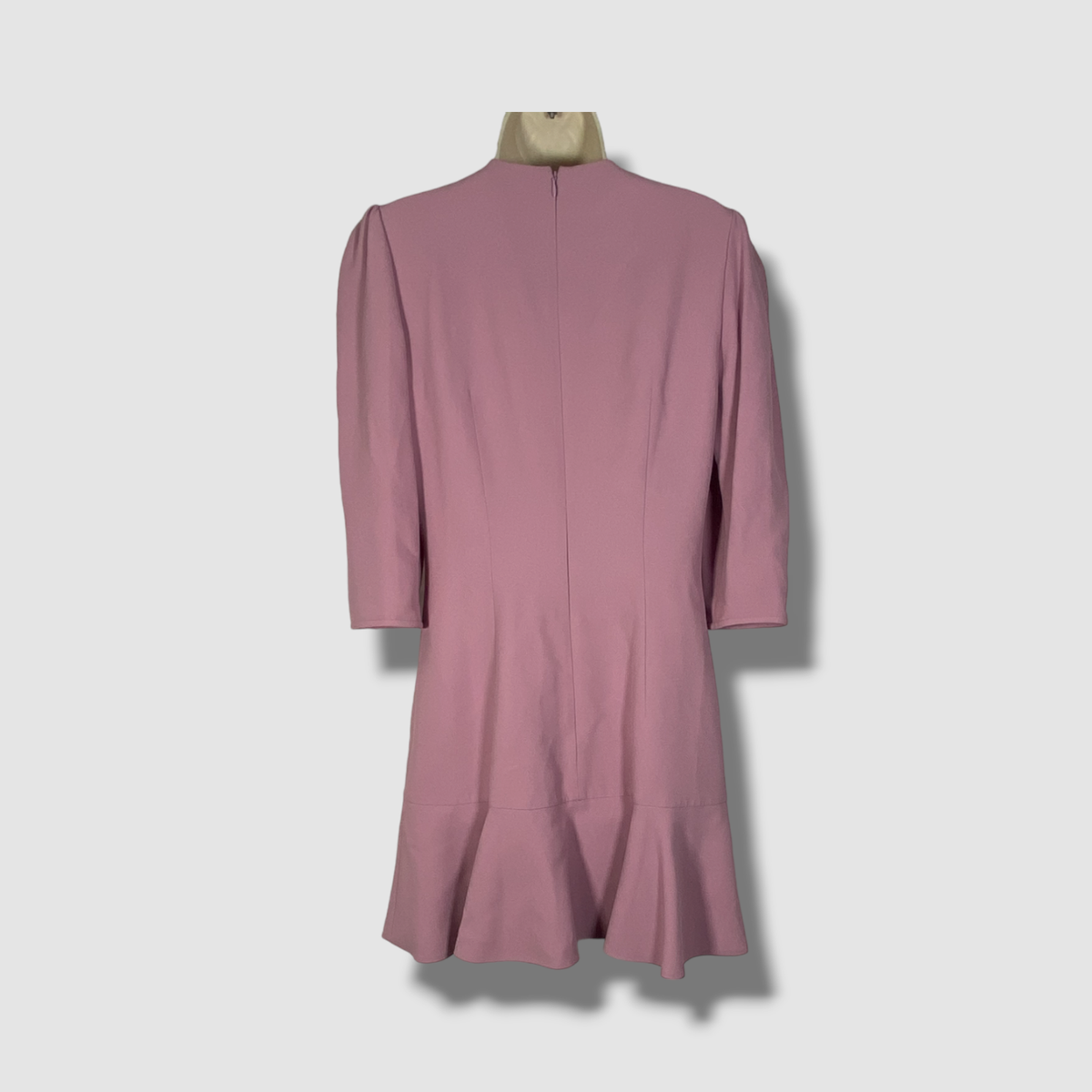 andrew gn pink dress $2245 Andrew GN Women's Pink Flounce-Hem Mini Dress Size 40