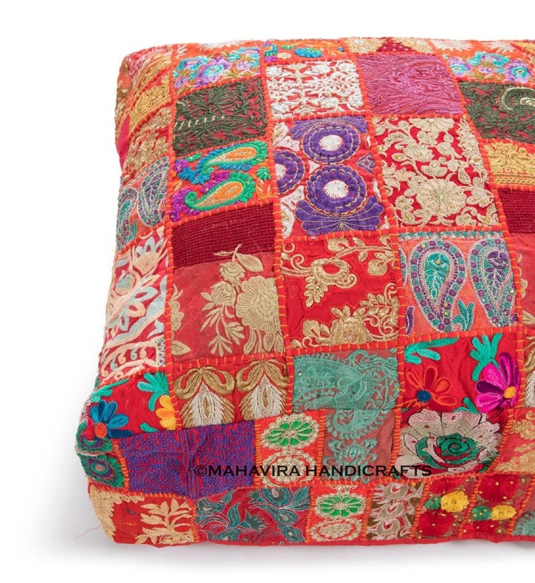 Indiase traditionele huis decoratieve Ottomaanse handgemaakte en