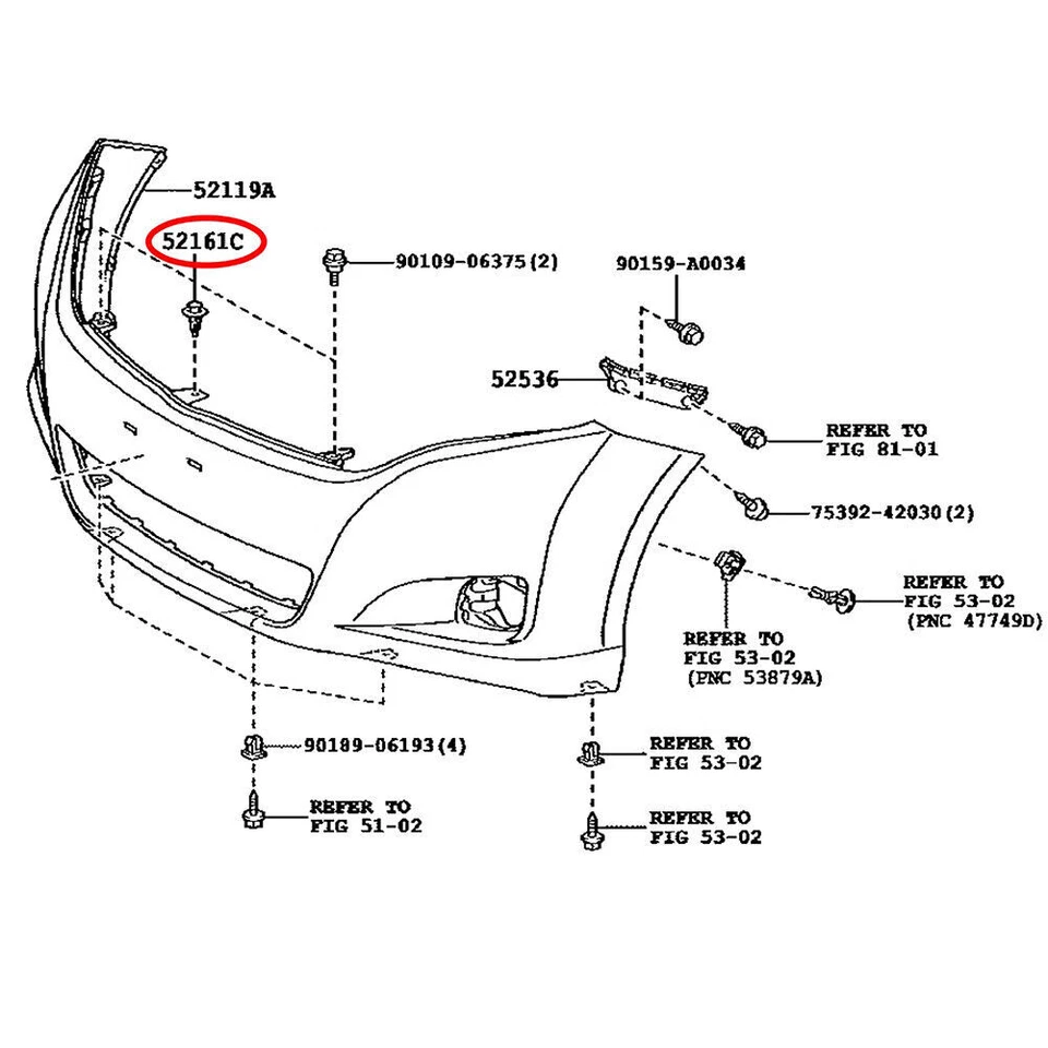 Retenedores tipo empuje X50 para Toyota Lexus 52161-16010/02020 Foto 3 de 4