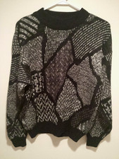 Vintage Clothing Sweater - Permit - Medium M - Black - 100 Acrylic