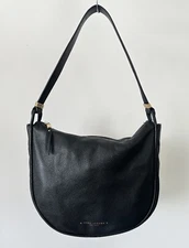 Marc Jacobs Noho Hobo Bag Black Pebbled Leather Designer Handbag Shoulder Slouch