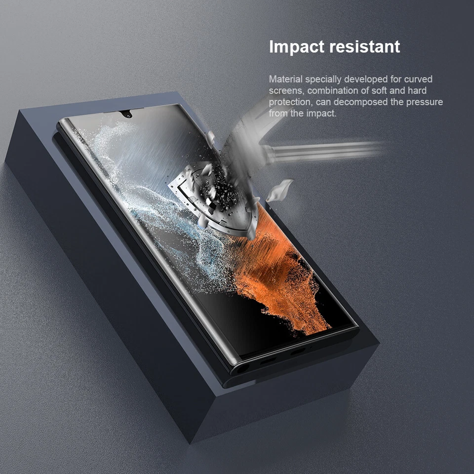For Samsung S22 / S23 Ultra NILLKIN HD Impact Resistant Curved Screen Protector - Image 4 of 4