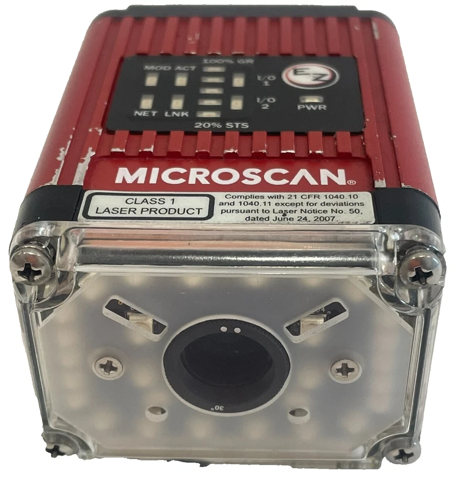 USED MICROSCAN FIS-6801-1210G FIXED BARCODE SCANNER QX HAWK FIS68011210G - Image 3 of 4