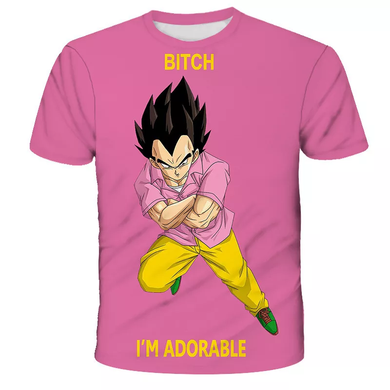 Dragon Ball Z Anime Cartoon Characters Group Logo Pink Tee -XXL