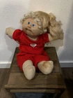 Cabbage Patch Kids Vintage Coleco Cornsilk #8 Blonde/Blue Girl Doll