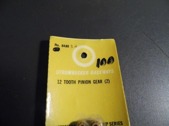 Strombecker Slot Car Part 8433 Juego de engranajes de piñón de 12 dientes Nuevo de Lote Antiguo Raro de encontrar Nuevo Foto 3 de 3