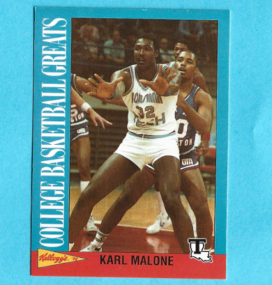 1992 Kellogg's College Basketball Greats #6 Karl Malone Louisiana