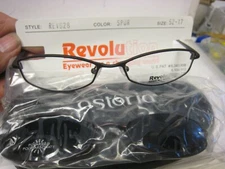 NEW Revolution Eyeglass Frame W/ Magnet sun shade REV628 SPUR 52-17-140 w/case