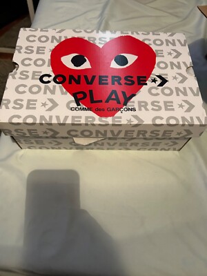 Size 8 - Converse Chuck 70 Low x Comme des Garcons Play Black White