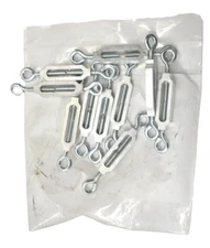 Lot of 10 Zinc Plated Aluminum Steel Turnbuckles Replacements FO7300615