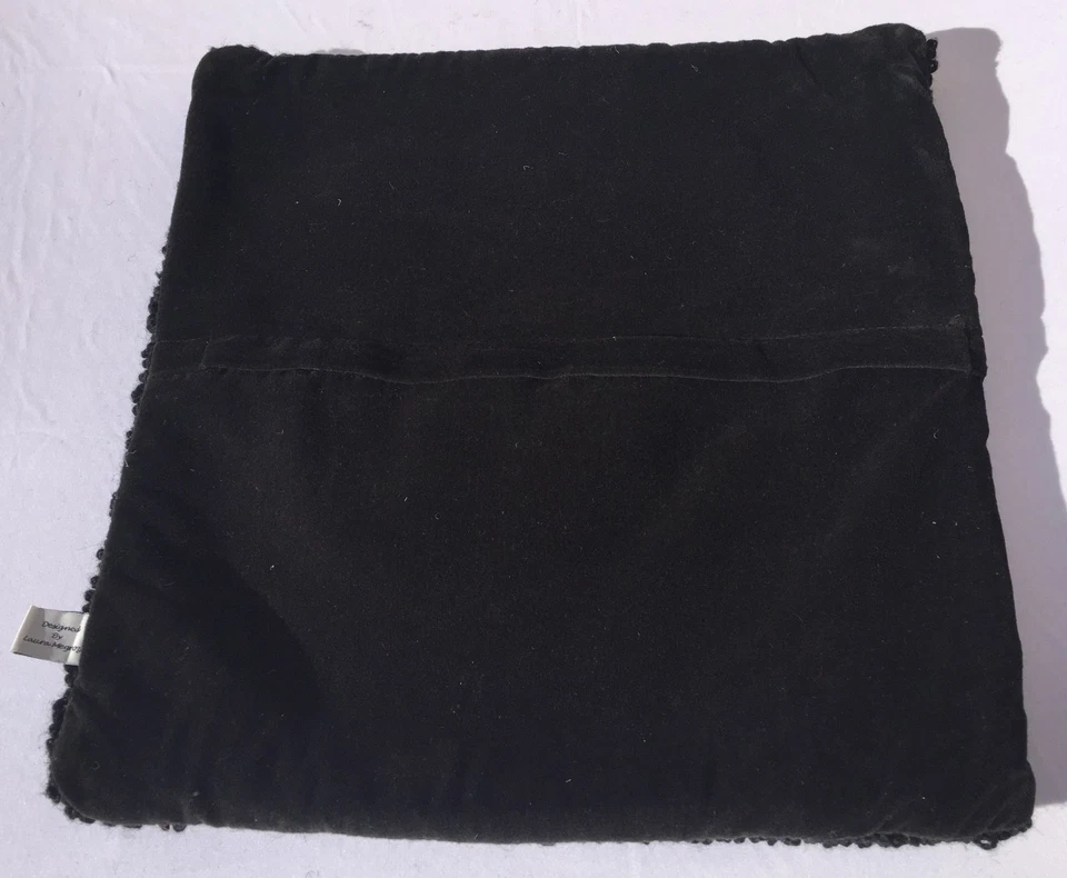 "Funda de almohada Chandler 4 esquinas Laura Megroz lana enganchada dulce muñeco de nieve 18"" x 18""" Foto 2 de 4