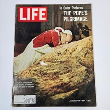 Life Magazine January 17 1964 Pope Paul VI Worlds Fair Vintage Ads Collectible Life Magazine January 17 1964 Pope Paul VI Worlds Fair Vintage Ads Collectible