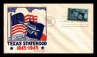 DR JIM STAMPS US COVER TEXAS FDC SCOTT 938 THERMOGRAPHED SMARTCRAFT SPECIAL