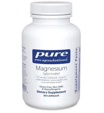 Pure Encapsulations Magnesium glycinate 120mg - 90 Vegetarian Capsules NEW