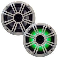 Kicker 6.5" White LED Marine Speakers QTY 2 1 pair of OEM replacement speakers
