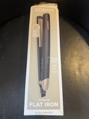 Conair Ultra Smooth Flat Iron 1  Ceramic Technology 5 Heat Setting