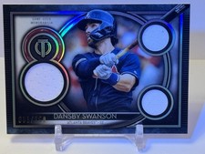 2020 Topps Tribute Triple Relics Dansby Swanson Atlanta Braves Patch  /150