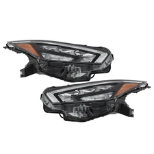 Headlights For Nissan Versa S SR SV 2020 21 Left+Right Side FULL LED Clear Lens
